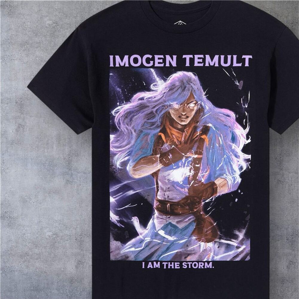 Critical Role Imogen Temult Men's LARGE Shirt Oversized Fit T-Shirt D&D EUC